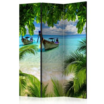 Paraván Tropical Paradise Dekorhome 135x172 cm (3-dílný)