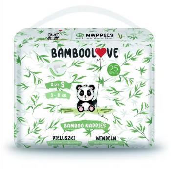 Bamboolove Pleny jednorázové Bambus vel. S 3-8 kg 25 ks