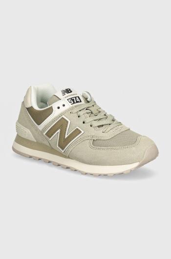 Sneakers boty New Balance 574 zelená barva, WL574DP2