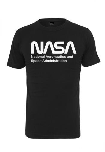 Mr. Tee NASA Wormlogo Tee black - XS