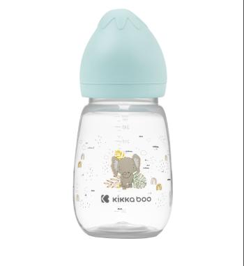 KikkaBoo Kojenecká láhev 3m+ Savanna Mint 260 ml