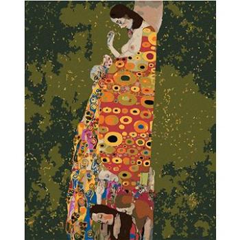 Zuty - Malování podle čísel - NADĚJE II (G. KLIMT), 80x100 cm, vypnuté plátno na rám (HRAmmb11091nad)