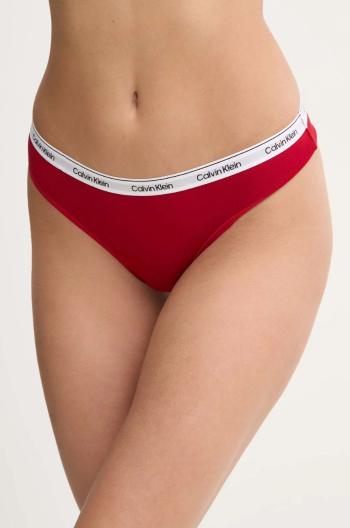 Kalhotky brazilky Calvin Klein Underwear červená barva, 000QD5246E