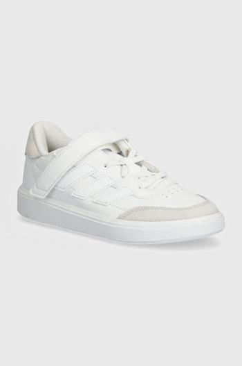 Dětské sneakers boty adidas COURTBLOCK EL C bílá barva, ID6507