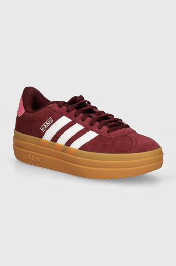 Dětské sneakers boty adidas VL COURT BOLD vínová barva, IH4780