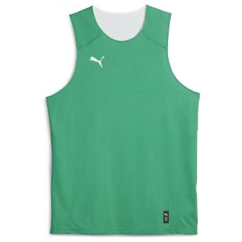 Puma HOOPS TEAM REVERSE PRACTICE JERSEY Pánský basketballový dres, zelená, velikost