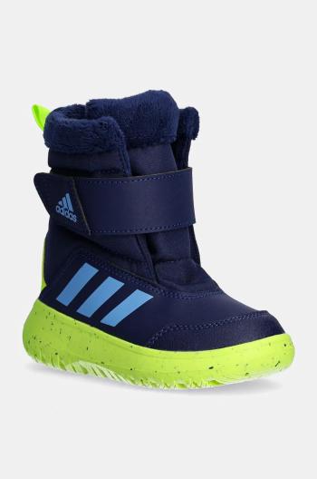 Dětské sněhule adidas Winterplay tmavomodrá barva, IF1713