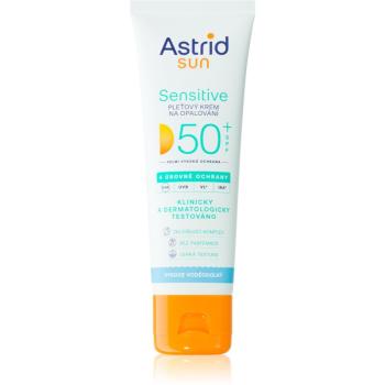 Astrid Sun Sensitive pleťový krém na opalování SPF 50+ voděodolný 50 ml
