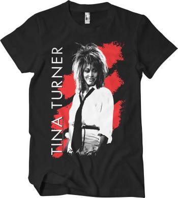 Tina Turner Tričko Tie Unisex Black S