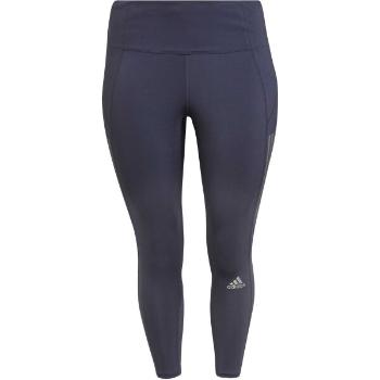 adidas OWN THE RUN LEGGINGS Dámské legíny v plus size, šedá, velikost