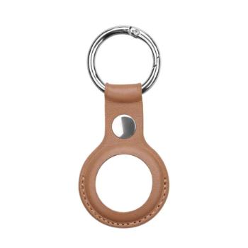 MG Leather Keychain kryt na Apple AirTag, hnedý