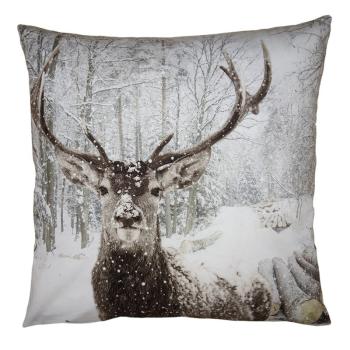 Zimní sametový povlak na polštář Jelen Deer - 45*45 cm KT021.333