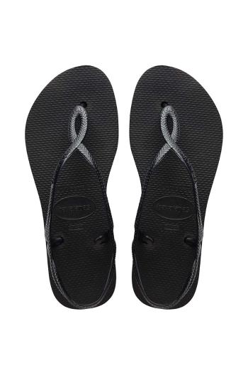 Sandály Havaianas LUNA FLATFORM dámské, tmavomodrá barva, 4148600.0090