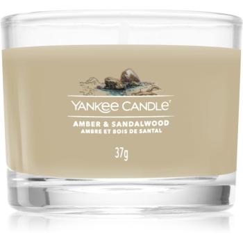 Yankee Candle Amber & Sandalwood votivní svíčka 37 g