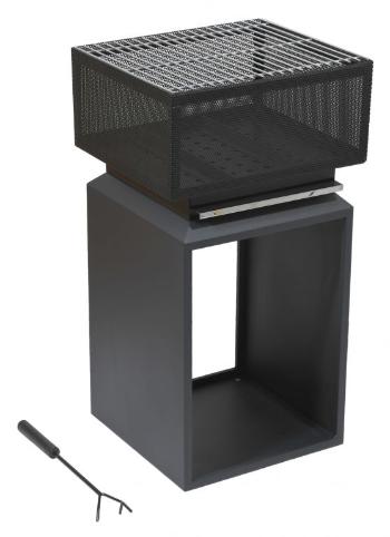 Cattara 88273 CATARRA Ohniště CUBE s mřížkou, 74 cm