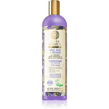 Natura Siberica Kedr, Rose & Protein objemový kondicionér pro oslabené vlasy 400 ml