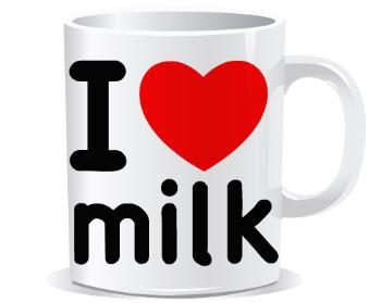 Hrnek Premium I Love milk