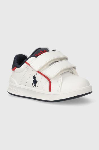 Dětské sneakers boty Polo Ralph Lauren bílá barva