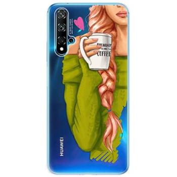 iSaprio My Coffe and Redhead Girl pro Huawei Nova 5T (coffread-TPU3-Nov5T)