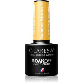 Claresa SoakOff UV/LED Color Summer Stories gelový lak na nehty odstín 4 5 g