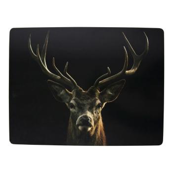 4ks pevné korkové prostírání s jelenem Black Deer - 30*40*0,4cm SCPMZH