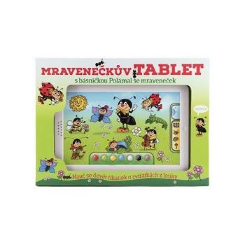 Teddies Mravenečkův tablet plast 30x20x2cm na baterie se zvukem v krabici 38x28x4,5cm