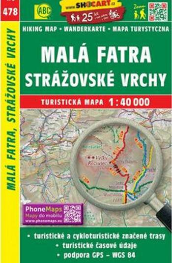 Malá Fatra, Strážovské vrchy 1:40 000