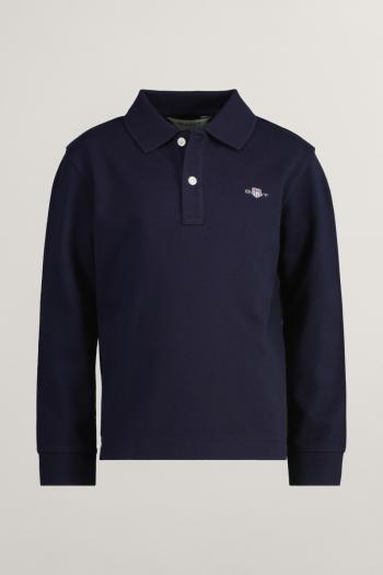 POLOKOŠILE GANT SHIELD LS PIQUE RUGGER EVENING BLUE