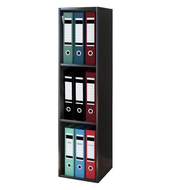 VCM Kancelářský regál Offas, černý