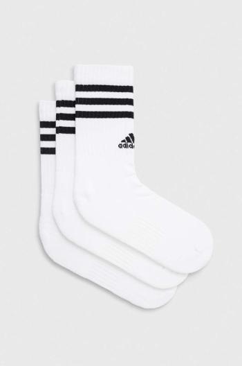 Ponožky adidas 3-pack bílá barva