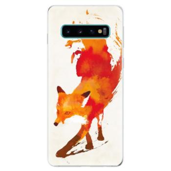 Odolné silikonové pouzdro iSaprio - Fast Fox - Samsung Galaxy S10