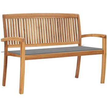 SHUMEE Stohovatelná lavice s poduškou 128,5 cm teak 3063280 (3063280)