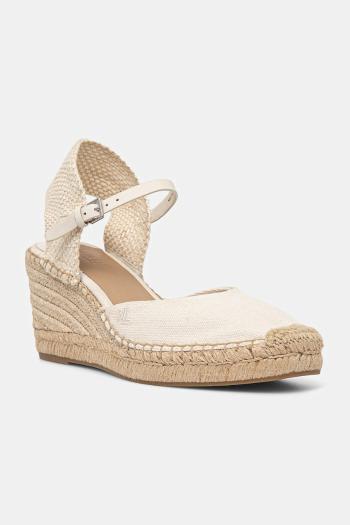 Espadrilky Lauren Ralph Lauren Robby béžová farba, na kline, 802961836004