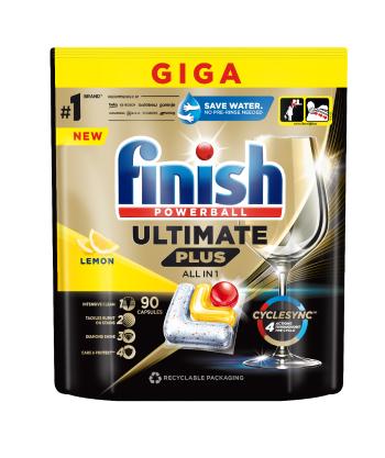 Finish Ultimate Plus All in 1 lemon kapsle do myčky 90 ks