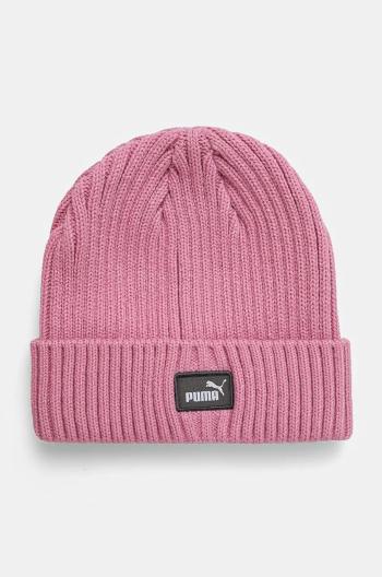 Dětská čepice Puma Classic Cuff Beanie růžová barva, z tenké pleteniny, 258940