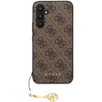 Guess 4G Charms Zadní Kryt pro Samsung Galaxy A54 5G Brown (GUHCSA54GF4GBR)