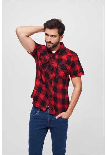 Brandit Checkshirt Halfsleeve red/black - 5XL