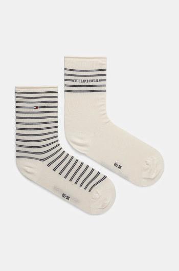 Ponožky Tommy Hilfiger 2-pack dámské, bílá barva, 701229853