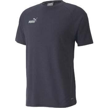 Puma TEAMFINAL CASUALS TEE Pánské triko, tmavě modrá, velikost