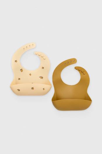 Dětský podbradník Konges Sløjd 2 PACK SILICONE BIB 2-pack