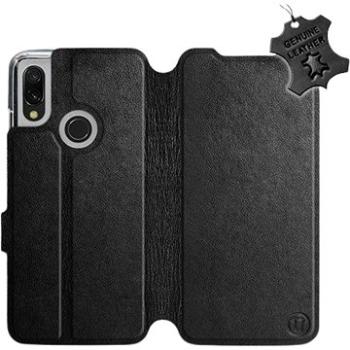 Flip pouzdro na mobil Xiaomi Redmi 7 - Černé - kožené - Black Leather (5903226874002)