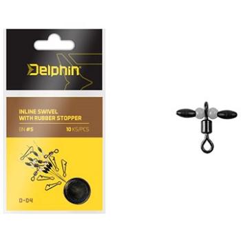 Delphin Inline swivel with rubber stopper D-04 Velikost S 10ks (8586016323781)