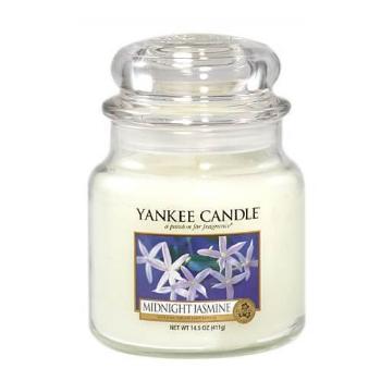 Yankee Candle Aromatická svíčka střední Midnight Jasmine 411 g