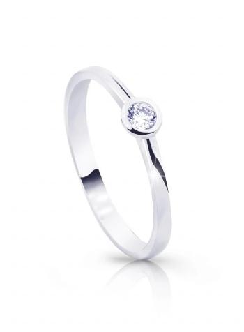 Cutie Diamonds Zásnubní prsten z bílého zlata s diamantem DZ8006-10-X-2 61 mm