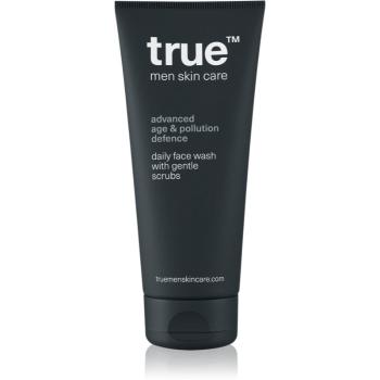 true men skin care Daily face wash with gentle scrubs exfoliační čisticí gel pro muže 200 ml