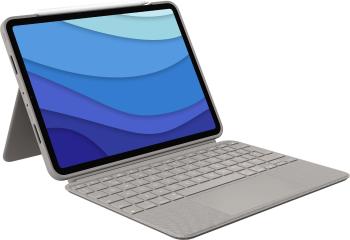 Billentyűzet Logitech Combo Touch 11"-es iPad Próhoz (1., 2. és 3. gen), homokszín - CZ/SK