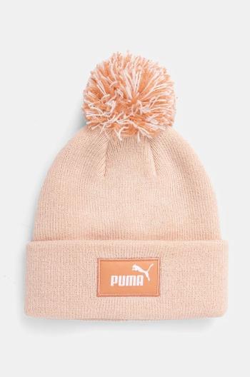 Dětská čepice Puma FC Pom-Pom- Beanie růžová barva, z tenké pleteniny, 255410