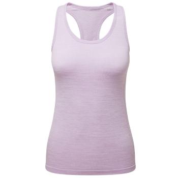 TriDri® Dámské bezešvé sportovní tílko 3D fit - Fialový melír | M