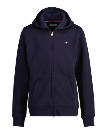 MIKINA GANT SHIELD ZIP HOODIE EVENING BLUE