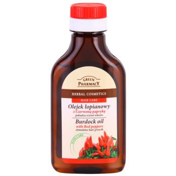 Green Pharmacy Red Peppers Burdock Oil lopuchový olej pro stimulaci růstu vlasů 100 ml